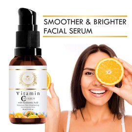 Bioly White Charm 20% Vitamin C Serum with Hyaluronic Acid For Advance Skin Brightening, Anti Ageing, Anti Dark Circle, Fine Lines & Repair Sun Damage Skin, Total Face Serum-30 ML