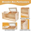 Solid Wood Chicken Brooder Box with Lighting Kit & Thermometer
