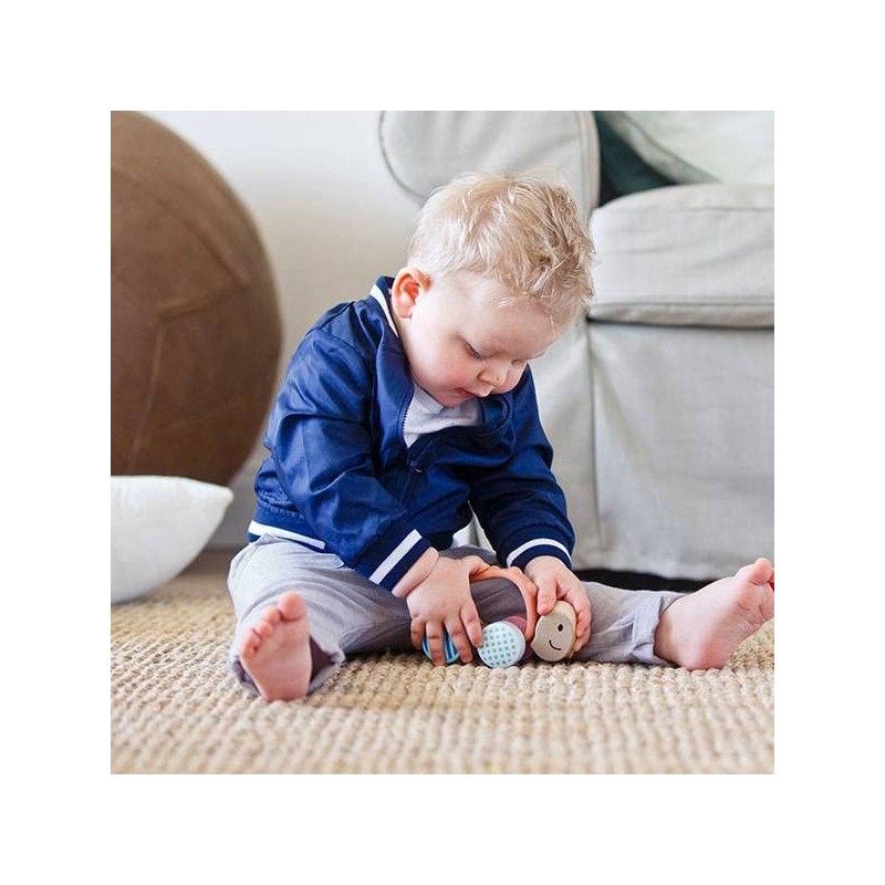 Hape Racing Turtle Rike Rolling Toy with Teether from 10