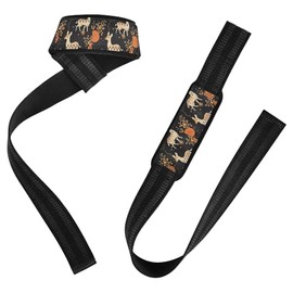 Dreamy Deer Ukiyo-e - Correas de muñeca para levantamiento de pesas, 26 pulgadas, de neopreno, acolchadas, accesorios de gimnasio, para levantamiento de pesas, culturismo, entrenamiento de fuerza