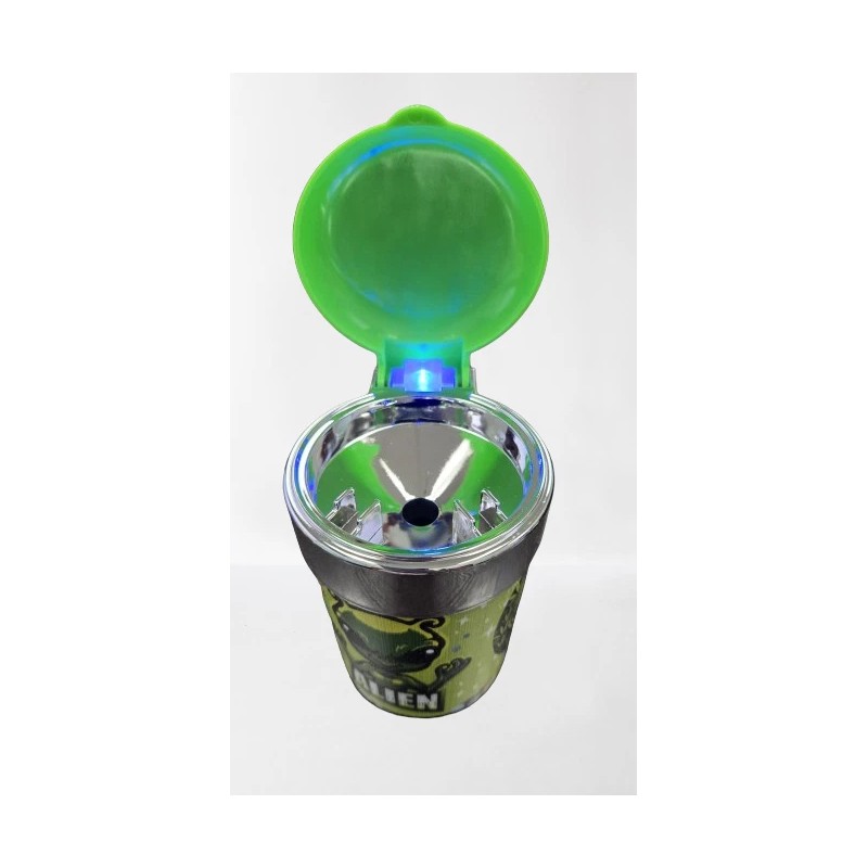 X2 LED BUTT BUCKET ASHTRAY - CAR CUP HOLDER PORTABLE-DESIGN