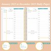 2025 Daily & Monthly Planner - One Page Per Day,