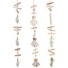 Logbuch-Verlag 3 Long Wooden Wind Chimes for the Garden, Balcony