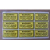 Yellow Tamper-EVIDENT Security Labels Warning Security Sealed DO NOT Remove