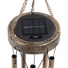Outdoor Solar Wind Chime Light Hanging Warm LED Mobile Hanging