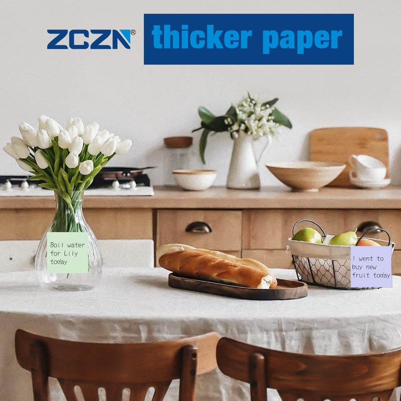 ZCZN Small Sticky Notes 38 x 51mm, 100 Sheets/Pad, 14