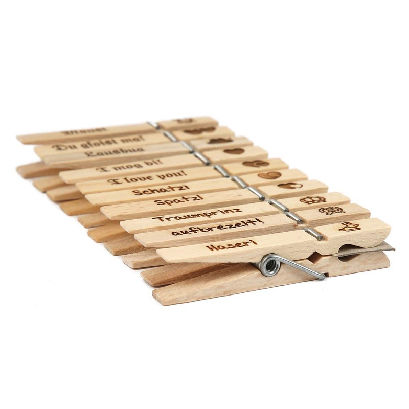 SNEG Oktoberfest Glubbal Clothes Pegs with Engraving and Motif for