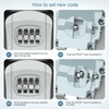Upgraded Ankilo Key Lock Box, Wall Mounted 4-Digit Combination Lockbox