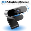 WAKEVLEO USB Webcam, Full HD 4K Webcam for PC and