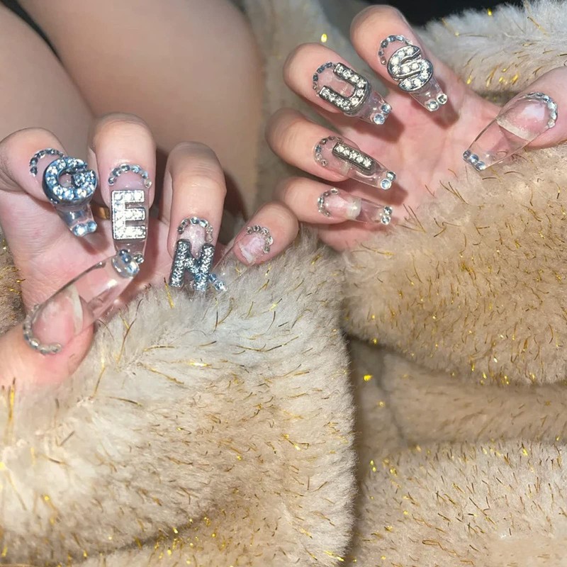 AIERSA 52 colgantes de uñas en 3D para decoración de