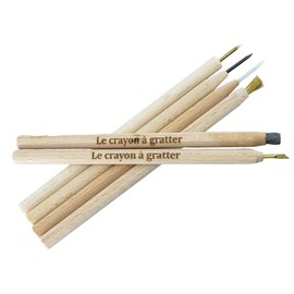 Le Crayon a Gratter Conservator Cleaning Restoration Pencils for Coins and Artifacts - 6 Pencil Set