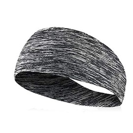 Running Headband, Unisex Soft Sweat Band Hair Band Head Strap Scarf Wrap Bandana for Fitness Yoga Cycling GYM Basketball Under Helmet Liner Sports Headwear, Quickly Dry, Ultra Slim