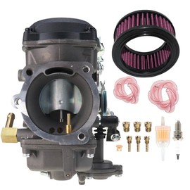 YJGZSVK CV40 Carburetor & CV40 Air Filter Cleaner for Harley Davidson Dyna Electra Glide Fatboy Softail Sportster 1200 XLH1200 Sportster 883 XL883 XLH883 27421-99 27421-99A