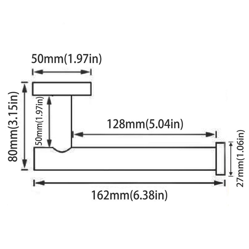 SEABEFORE White Toilet Roll Holder Bathroom Toilet Paper Holder Wall-Mounted