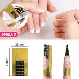 UrbanPulse Nail Foam, Easy to Use, Trial Nail Foam, Polygel, Long Gel, Scalp Nails, Lengthening Tips, Gel Nail Stickers, Nail Art Tool, Set of 100
