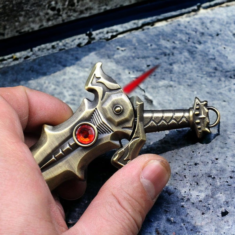 Novelty Refillable Butane Lighter, Cool Metal Lighter, Windproof Flame, Candle