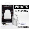 Blackstone Anti-Theft Loud 130db Alarm Padlock Weather Proof Heavy Duty