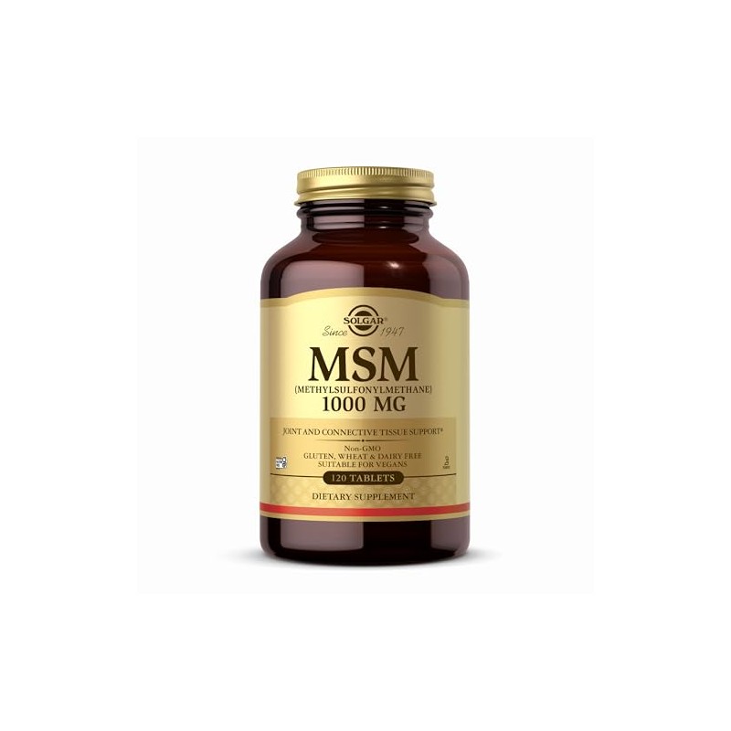 Solgar MSM 1000 mg - 120 Tablets - Gold Formula