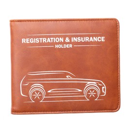 Canopus Car Registration and Insurance Holder with Magnetic Closure, Car Document Holder, Vehicle Glove Box Organizer, Wallet for Auto, Motorcycle, Truck and more, 1 Pack with EZ Pass Strip, SUV