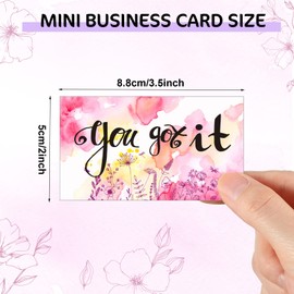 Outus 120 Pcs Motivational Encouragement Quote Cards Inspirational Kindness Appreciation Gratitude Business Cards Encouragement Mini Note Cards, 30 Styles, 3.5 x 2 Inch(Positive Style)