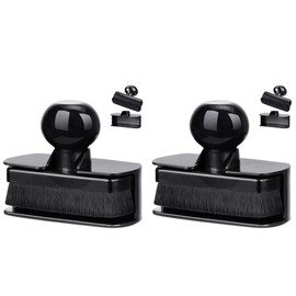 BABYSHEEP 2pcs Large Car Tire Shine Applicator,Vegan Tire Shine Brush - Automotive Tire Dressing Applicator Brush with Storage Stand for Tire Detailing & Car Wash Kit, 3.6 Inch Length (Black)