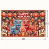 BlissYard Happy New Year Banner 71x43 Inch Chinese New Year