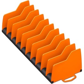 Ernst Manufacturing Plier Pro Premium No-Slip Plier Organizer, Holds 10-Tools of Any Size, Rubber Base Keeps Tools in Place (Orange)