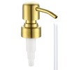 AUNRGO Gold Soap Dispenser Pump Replacement - Brushed Finish 304