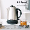 BUYDEEM K640 Stainless Steel Electric Tea Kettle with Auto Shut-Off