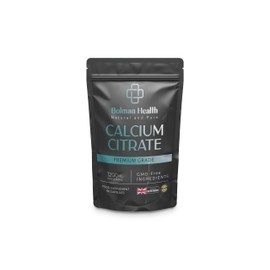 Calcium Citrate 1200mg Capsules | 300mg Elemental Calcium | High Strength Calcium Supplement | Bone & Teeth Support | Vegan | Non GMO | Gluten Free | 60 Capsules | UK Made | Mineral Supplement