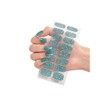 16Pcs Glitter Gradient Pure Color Full Nail Wraps Nail Polish