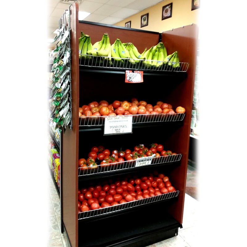 STORE FIXTURES DIRECT Gondola Shelf Fence, Wire Front Lip for