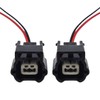 2pc Pre-Wired 2 Pin Connector Plugs for Nissan X-Trail Qashqai