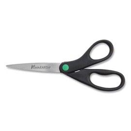 Westcott KleenEarth Recycled Scissors, 8", Black, 2/PK