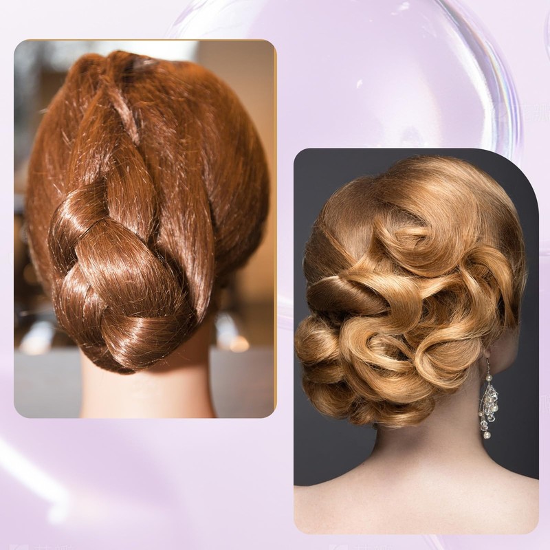 Piriuuo Pack of 30 Hair Nets Bun Invisible Hair Nets