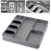 Silverware Drawer Organizer 3 in 1 Eco Friendly Plastic Multifunction