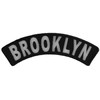Brooklyn Small Rocker Patch - 4x1.25 inch. Embroidered Iron on