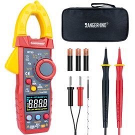 Multimeter Tester, RANGERHINO 2000 Count Digital Clamp Meter, NCV Voltmeter with Automatic Range Selection, Measures Resistance, Continuity, Diodes, AC Current Detection, AC/DC Voltmeter
