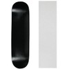 Moose Skateboard Deck Blank Dipped Black 8.0" Clear Grip