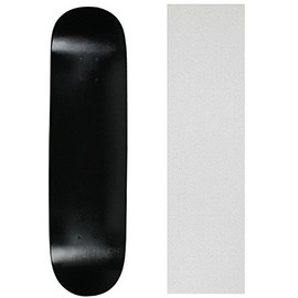 Moose Skateboard Deck Blank Dipped Black 8.0" Clear Grip