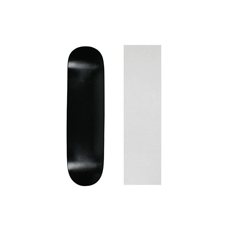 Moose Skateboard Deck Blank Dipped Black 8.0" Clear Grip