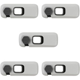 5Pack Child Proof Refrigerator Lock,Fridge Locks for Kids with Sticky Adhesive Pads,Baby Safety Locks for Fridges, Cabinets, Drawers, Double Doors and More (5 Pack)