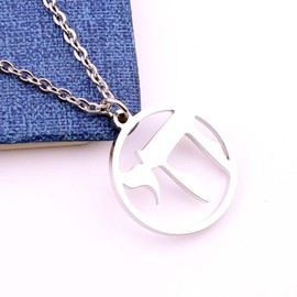 Junswanry Stainless Steel Chai Necklace Jewish Hebrew Chai Symbol Pendant, Stainless Steel, No Gemstone