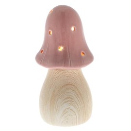 Shudehill Giftware Mushroom Glow Lamp - Grey, Pink, Green and More Colours and Sizes (Small Pink)