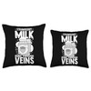 Strawberry Milk Shake Korean Vegan Japanese Drink Throw Pillow