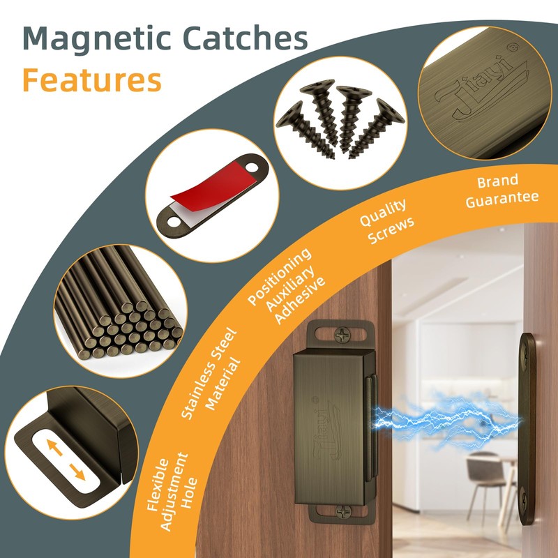 Cabinet Magnetic Catch Jiayi 12 Pack Magnetic Closures for Cabinet
