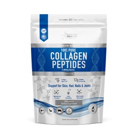 The Intelligent Health Péptidos de colágeno hidrolizados en polvo, alimentados con pasto, ricos en proteínas, sin sabor, sin gluten, aptos para dietas paleo y cetogénicas, 20 g por porción (450 g) F