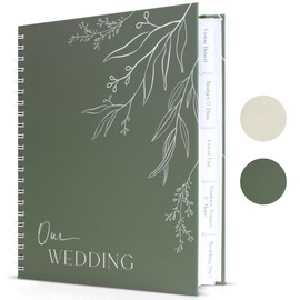 ZICOTO Beautiful Minimalistic Wedding Planner Book and Organizer - Enhance Excitement and Makes Your Countdown Planning Easy - Unique Engagement Gift for Newly Engaged Couples, Future Brides and Grooms