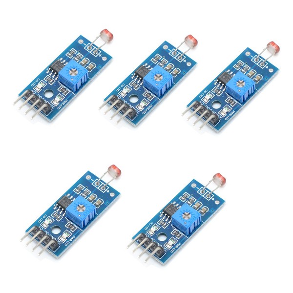 Oiyagai 5pcs LM393 Light Detection Optical Sensitive Resistance Sensor Module