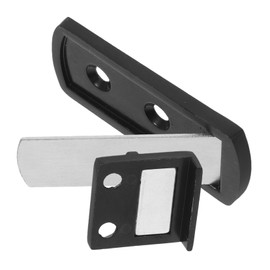 LALAFINA Invisible Door Stopper Magenetic Door Stopper Magnetic Doorstop Black Aluminum Alloy